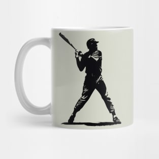 Baseball Player Silhouette Mug